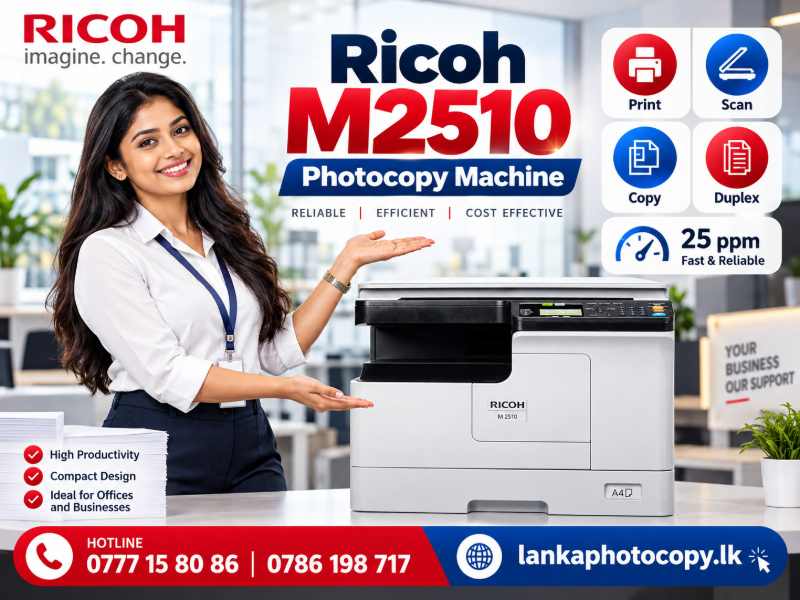 RicoH M2510 Photocopy Machine Sri Lanka Best Price 2 Ricoh M2510 Photocopy Machine Price Sri Lanka